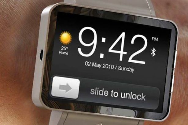 A mockup of what Apple's unlikely iWatch could look like.